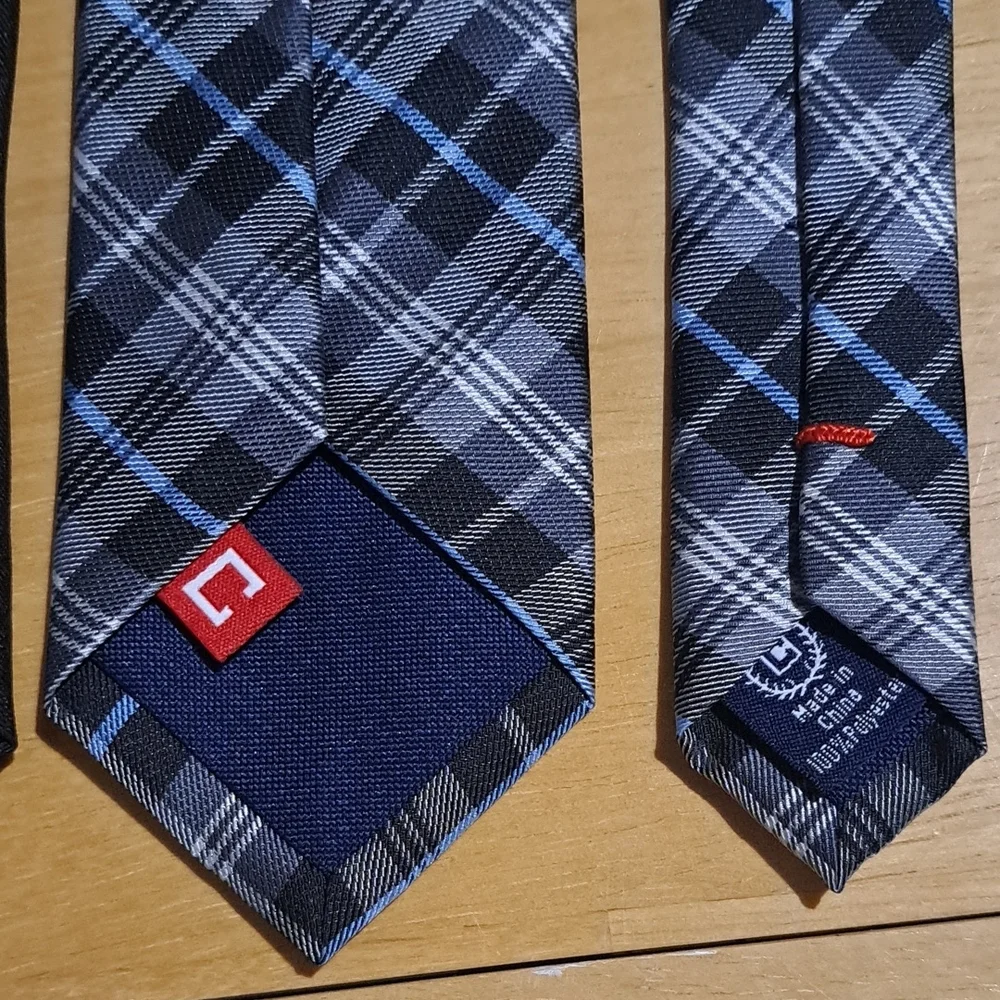 Stylish Men's Ties - Black, Plaid, Striped